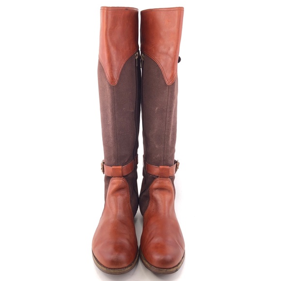 Patagonia Addie Rider Brown Leather Tall Riding Boots 9.5 - Picture 4 of 16